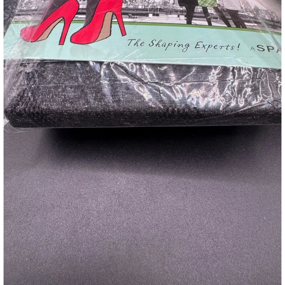 Assets by Sara Blakely Reversible Shaping Tights Flipside Diamond Black Size 1